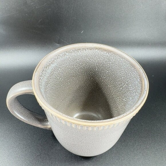 Pier 1 Easton Charcoal Gray Stoneware Coffee Mug Cup Set 2 Mugs Cups Ceramic - Picture 8 of 11